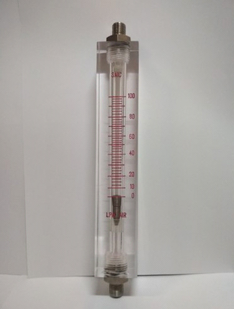 Acrylic Body Rota meter in Flow Range of 0-100 LPM for Air