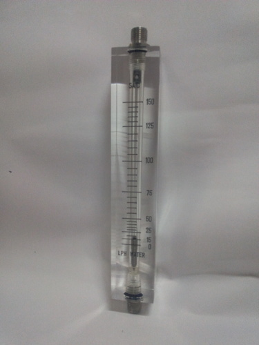 Acrylic Body Rota meter in Flow Range of 0-150 LPH for water 