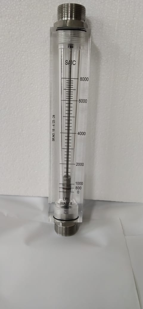 Water Rota Meter in Flow Range of 0-8000 LPH for Water