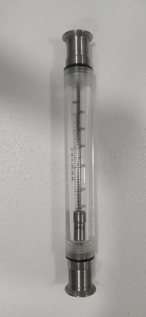 Round Acrylic Body Rota Meter (Flow Range: 0-2500 LPH)