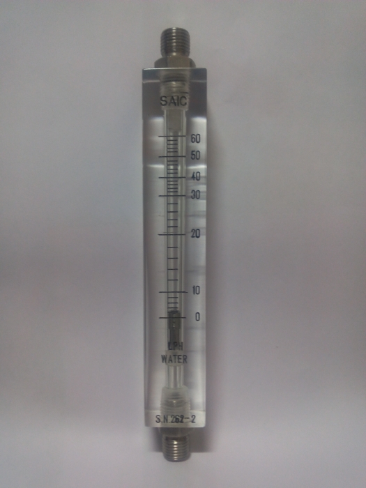 Acrylic Body Rota meter in Flow Range of 0-60 LPH for Water